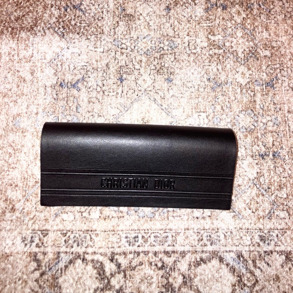 Christian Dior empty sunglasses box case black leather